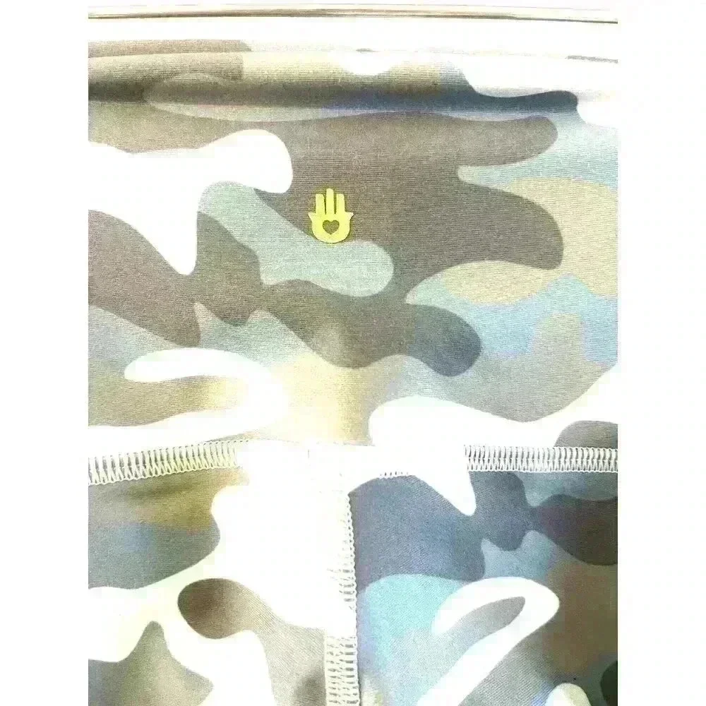 Spiritual Gangster Women's Intent Yoga Camo Leggings Light Greens blue Sz XS NWT - Picture 4 of 7